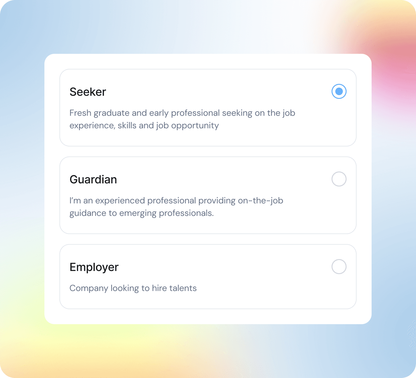 Sign up on PivotWings and create your professional profile